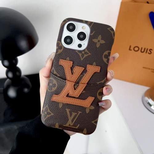 Hortory Big logo iPhone case with wallet card holder