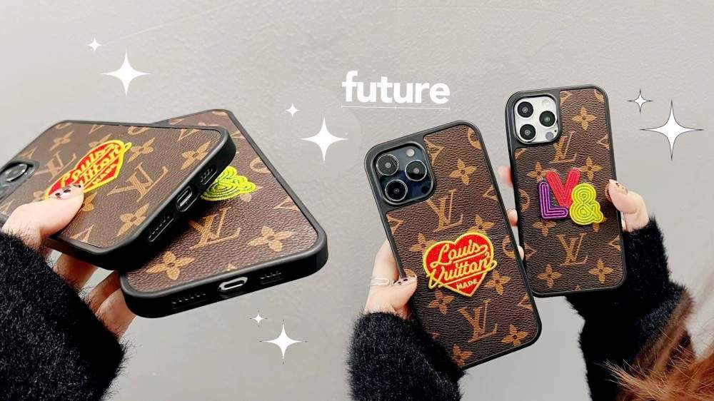 Hortory luxury designer cute cartoon pattern iPhone case