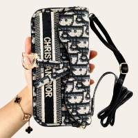Hortory luxury mini handbag case for mobile phone with lanyard