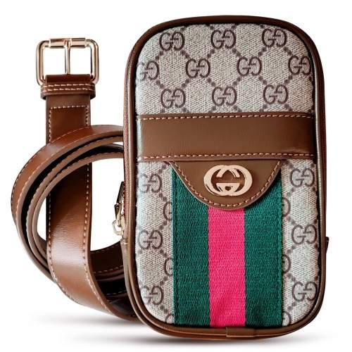 Hortory Luxury mini bag iphone case with leather belt for any phone