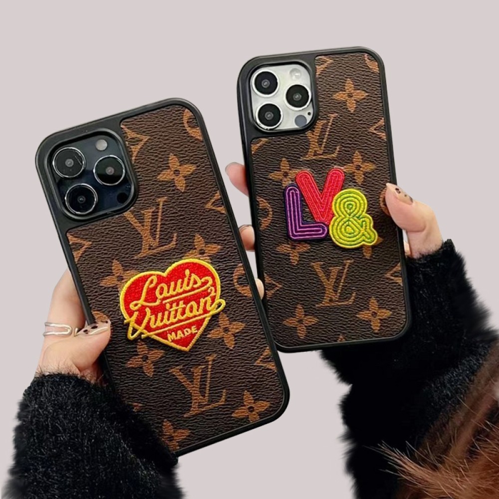 Hortory luxury designer cute cartoon pattern iPhone case