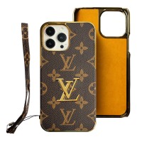 Hortory luxury gold big logo iphone case