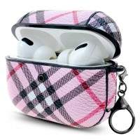 Hortory Luxury Designer Leather Airpod Case Pro with keychain 
