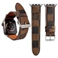Brown Grid Luxury Watch Band 